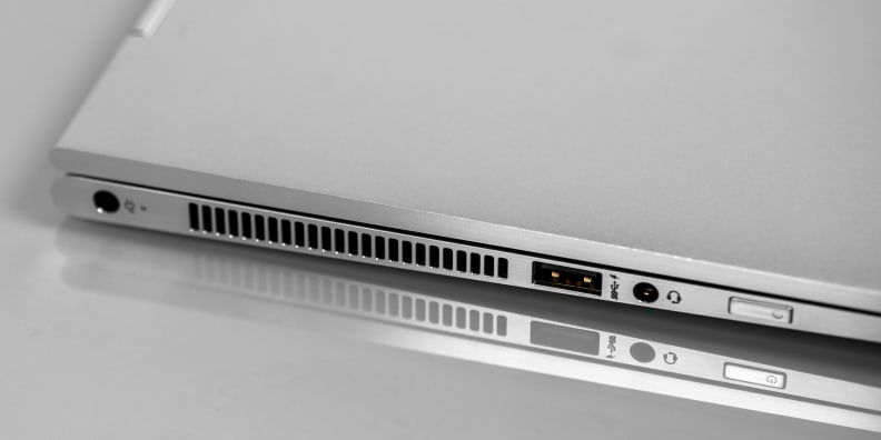 HP Spectre X360 15-inch left ports