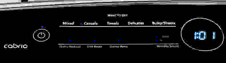 Whirlpool is including its new control scheme with the Cabrio WED7300DW model, which is designed to take the guesswork out of which cycle you should be using.