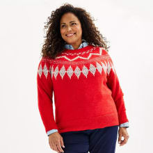 Product image of Croft & Barrow Knit Crewneck Sweater