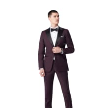 Product image of Indochino Highworth Burgundy Tuxedo