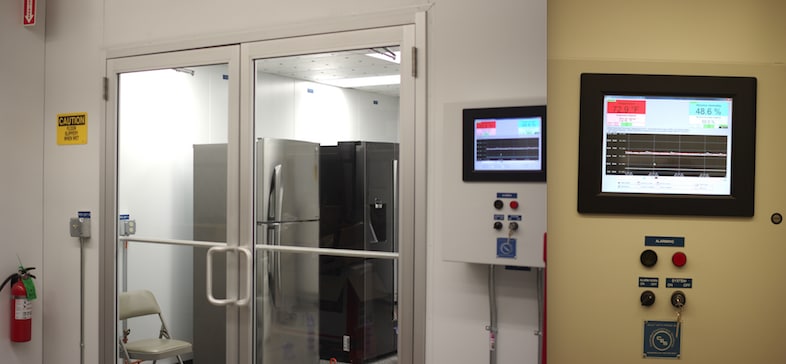 Our refrigerator testing lab.
