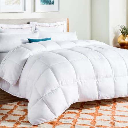 MEJU Cute Pink Peach All Season Down Alternative Quilted Comforter Hypoallergenic Machine Washable 3, Twin 59X 78 