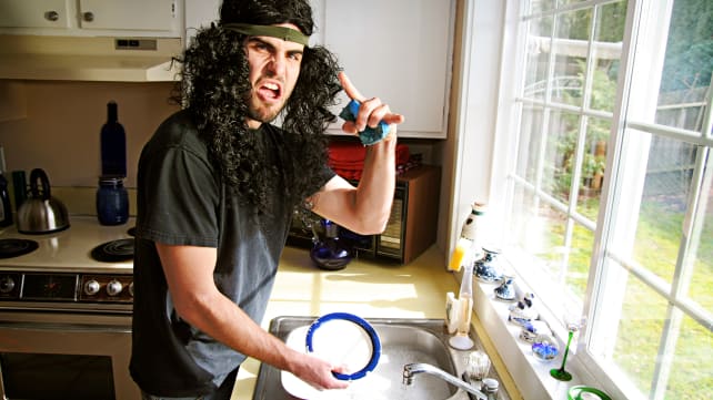 Pre-washing-dishes