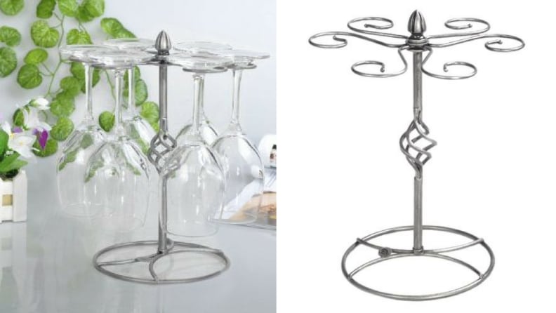 wine glass drying rack