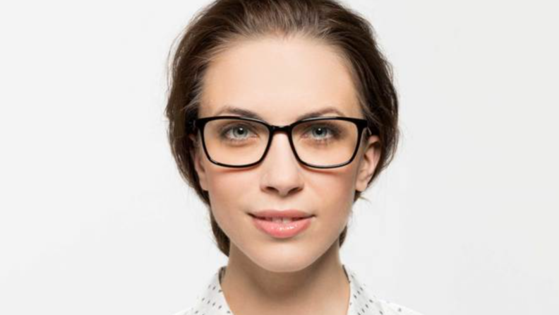 A person wears Felix Gray eyewear.