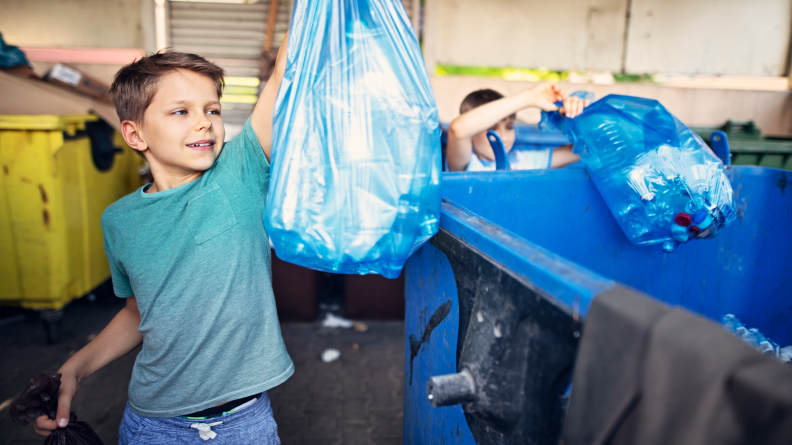Put your pre-teen on trash duty.