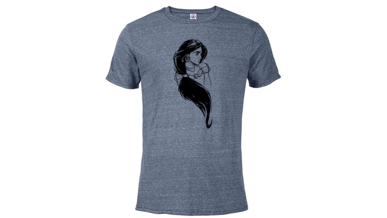 Blue shirt with image of Jasmine