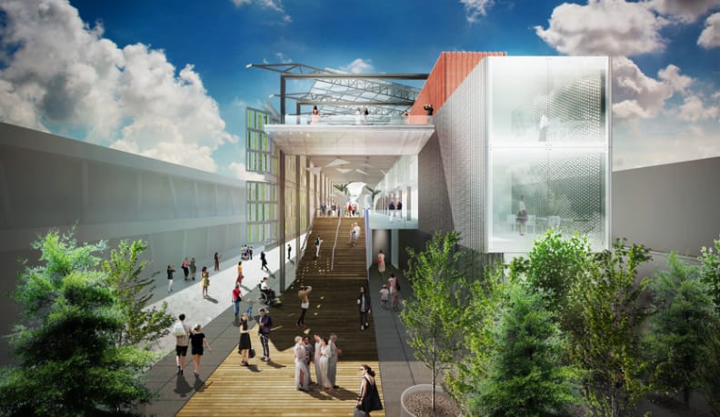 An artist's rendering of the USA Pavilion at Expo Milano 2015