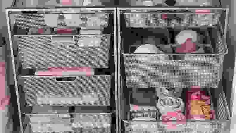 Mesh storage drawers