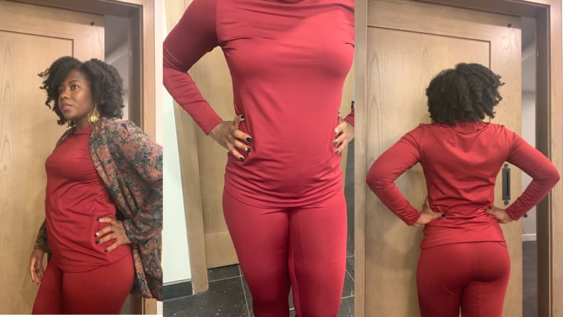Before and after: The result of wearing Spanx