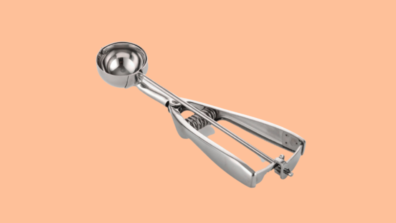 Solula cookie scoop on orange background