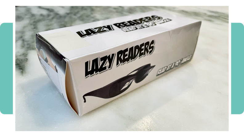 Product shot of the box packaging for the Vinmax Vinmax Lazy Readers Horizontal Glasses.