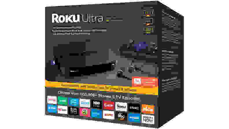 A Roku Ultra media player