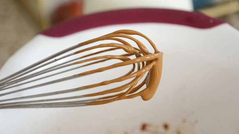 Dalgona whipped coffee is foamy.