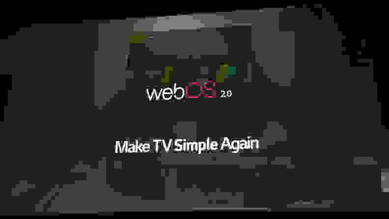 LG's new webOS 2.0 was on display at their live CES 2015 press conference.
