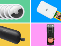 Collage of on-sale Amazon products, including Apple AirTags, a Keurig coffee maker, and more.