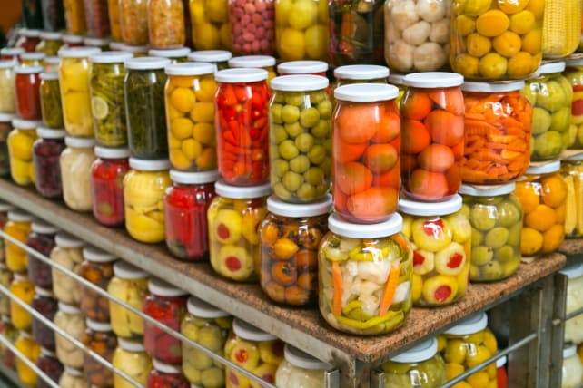 Jars of Vegetables