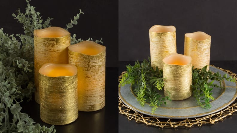 Lavish Home gold candles