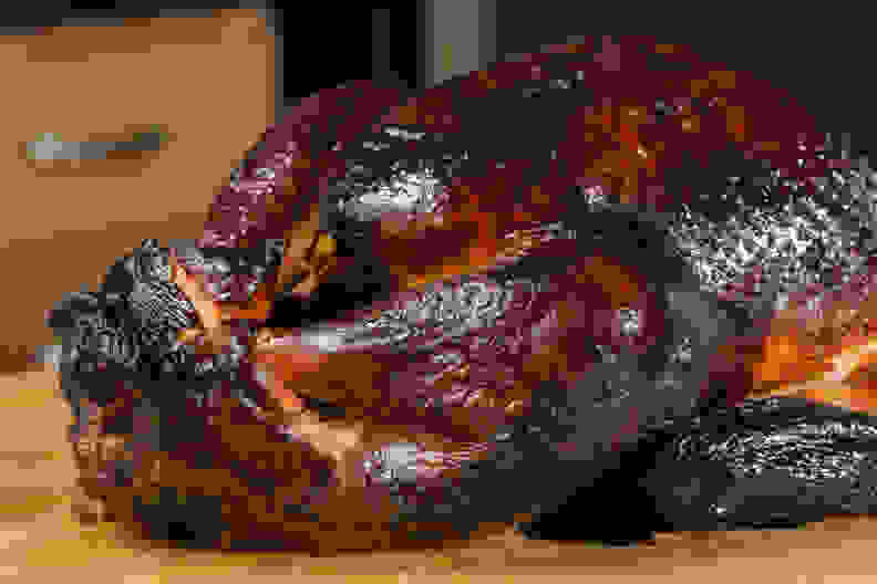 A smoked turkey.