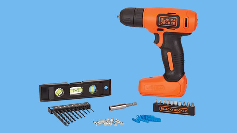 Black + Decker Black & Orange 8V Wireless Drill