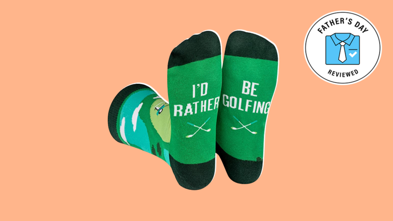 Best Father's Day gifts for dads who golf: Lavley Funny Golfing socks