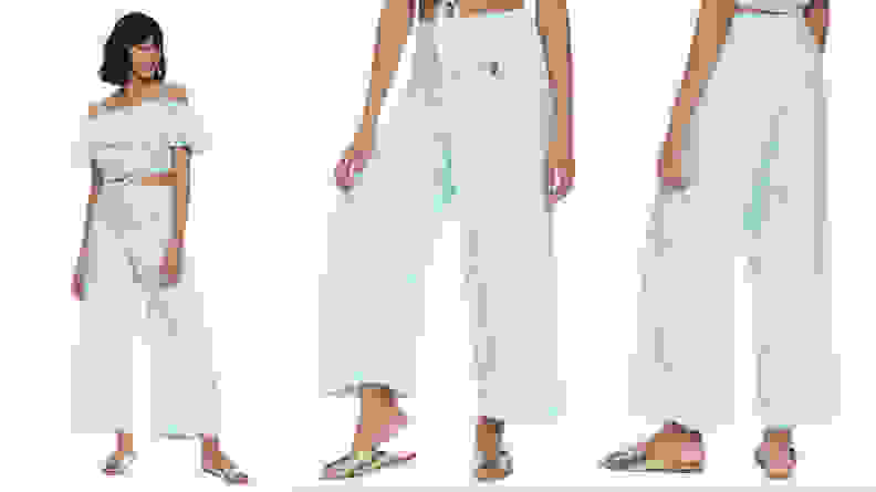 Flowy light blue pants similar to Princess Jasmine