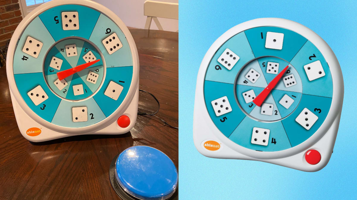 This awesome tool helps disabled kids play dice games