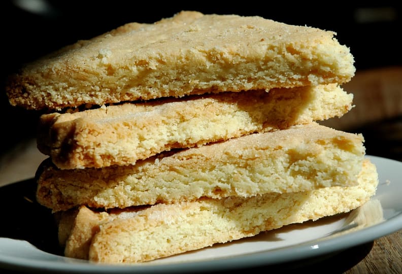 stack of shortbread