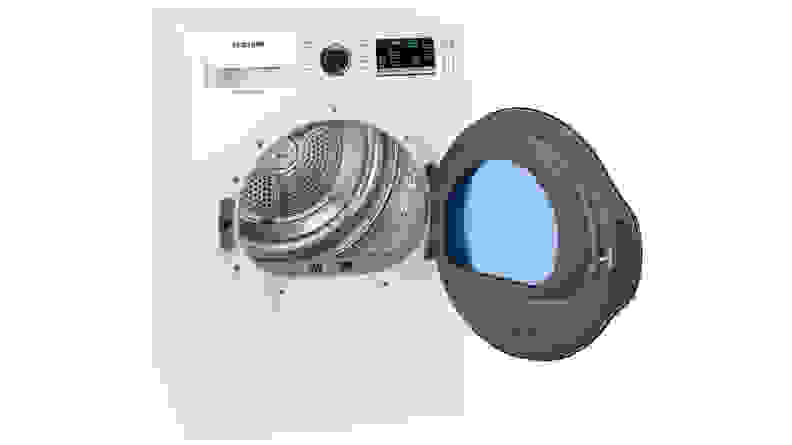 A Samsung DV22N6800HW compact heat pump dryer