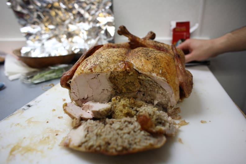 The legendary turducken in all its overstuffed glory.