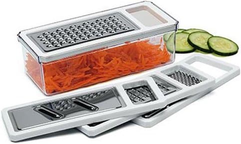 BESTONZON 2 in 1 Cheese Grater for Kitchen with Box Vegetable Grater with Storage Container with Handle