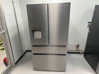 The Hisense HRM260N6TSE French-door refrigerator set up in our testing lab.