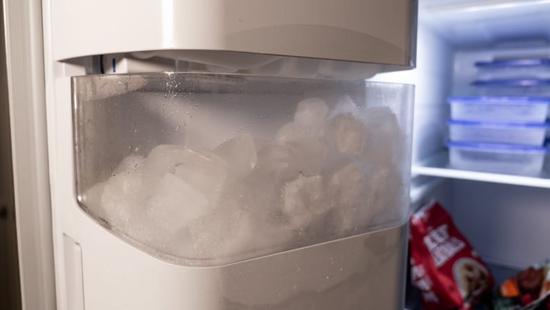 Samsung RS27T5200SR Refrigerator Review — Ice Bucket