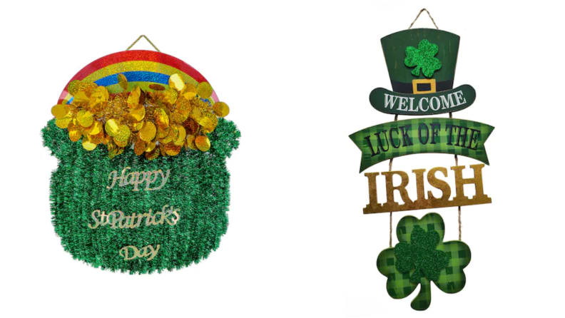 ST PATRICK'S DAY TABLE TOP WOODEN DECORATION WELCOME IRISH DECOR