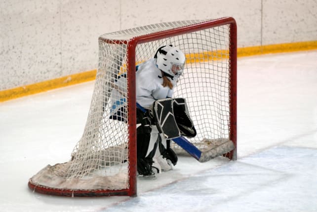 Girl-in-hockey-uniform