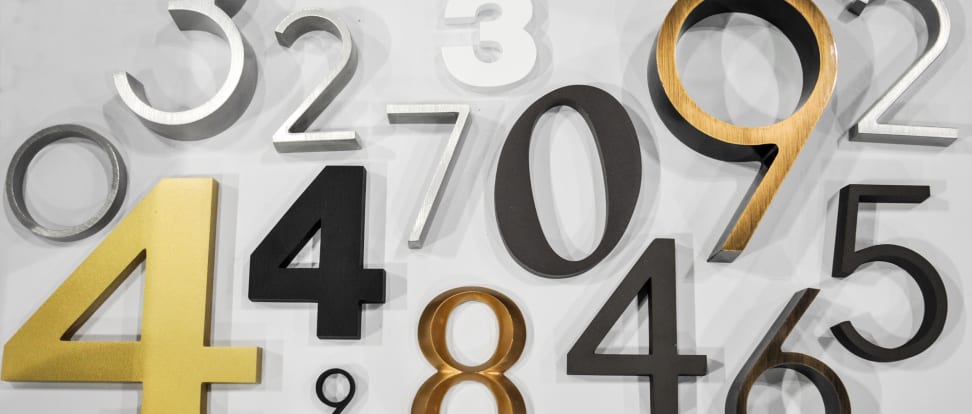 Architectural address numbers