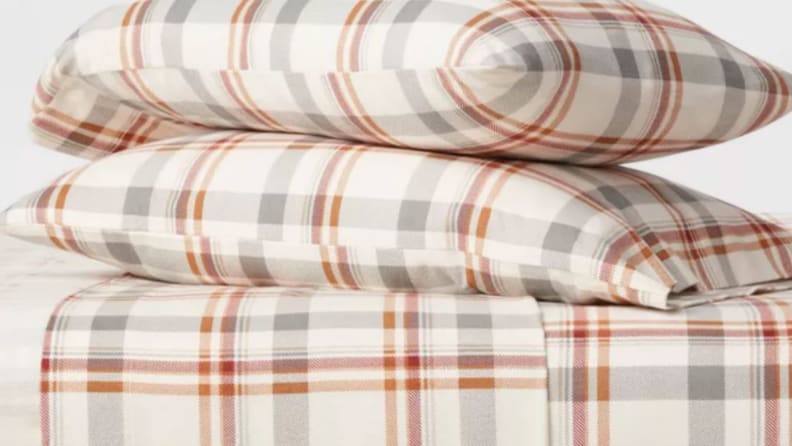 CGG Home Fashions La Rochelle Yarn Dyed Heathered Flannel Bed Sheet Set 