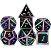 Product image of D&D 7-Piece Metal Dice Set