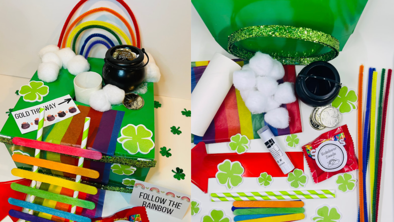 Children's Saint Patrick's Day themed children's craft.