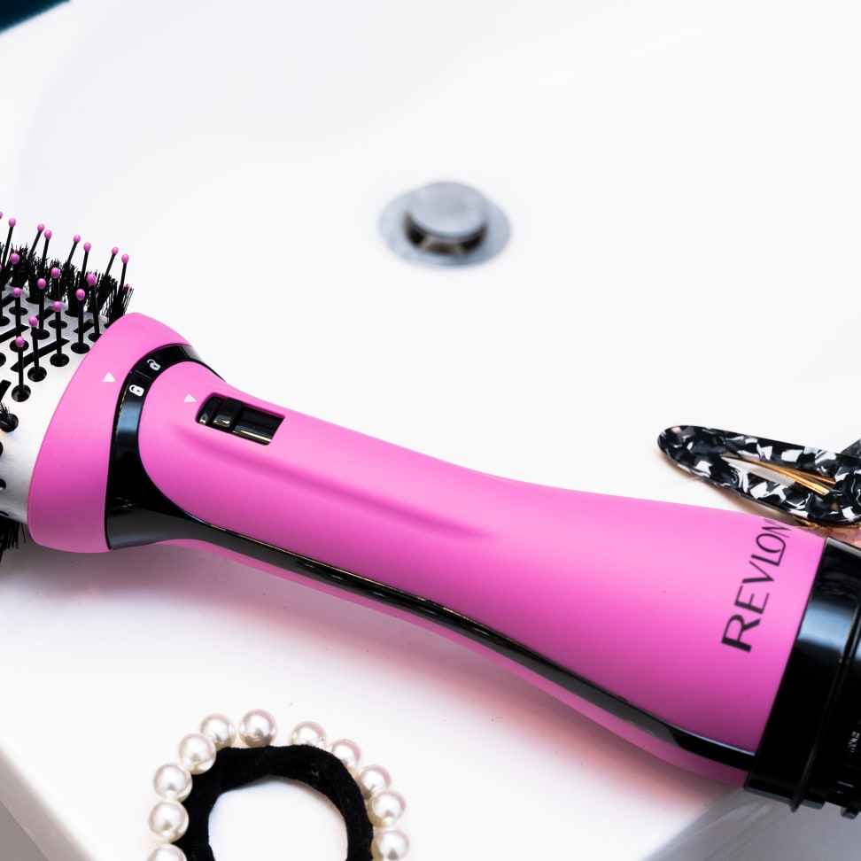 Revlon Salon One-Step Hair Dryer and Volumizer - 1100W - Black/Pink