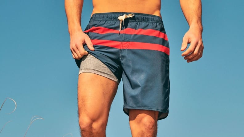 What are the advantages of wearing compression lined swim trunks