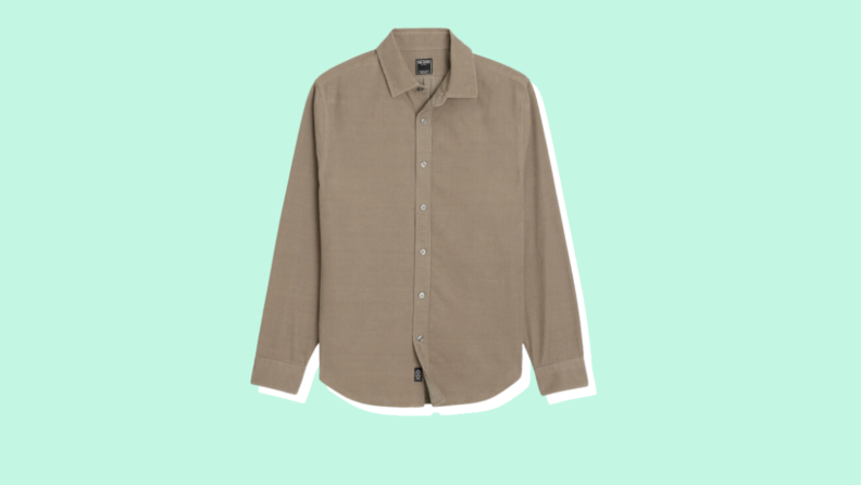 A long-sleeve, corduroy Toddy Snyder shirt