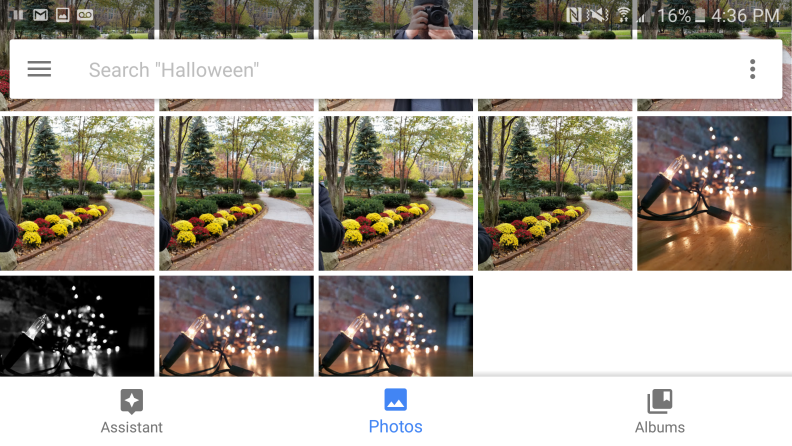 When searching through your photos, it's easy to find the one you want with a simple, straightforward interface.