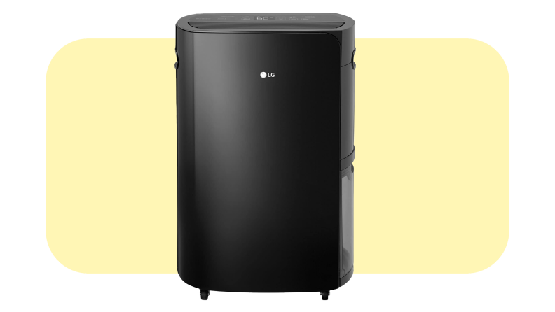 Product shot of the LG Puricare 50 Pint dehumidifier.