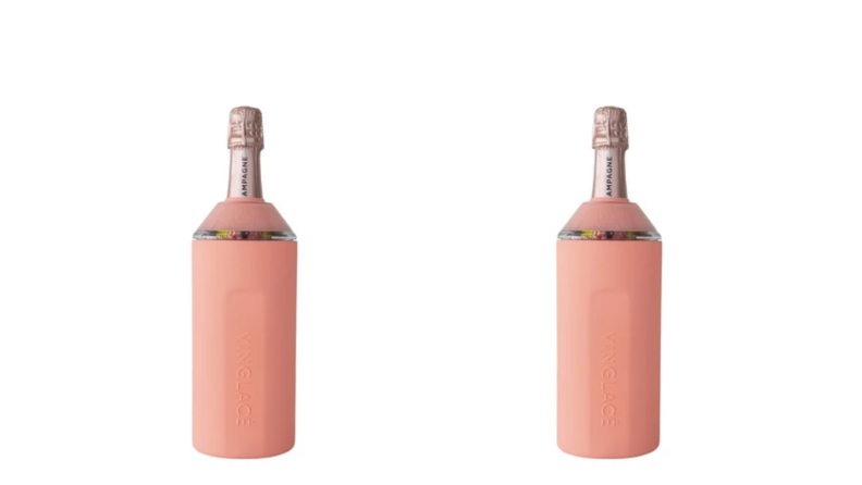 wine cooler in coral color