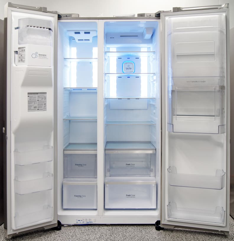 Even though it's a counter-depth, the LG LSC22991ST can hold plenty of food in both compartments.