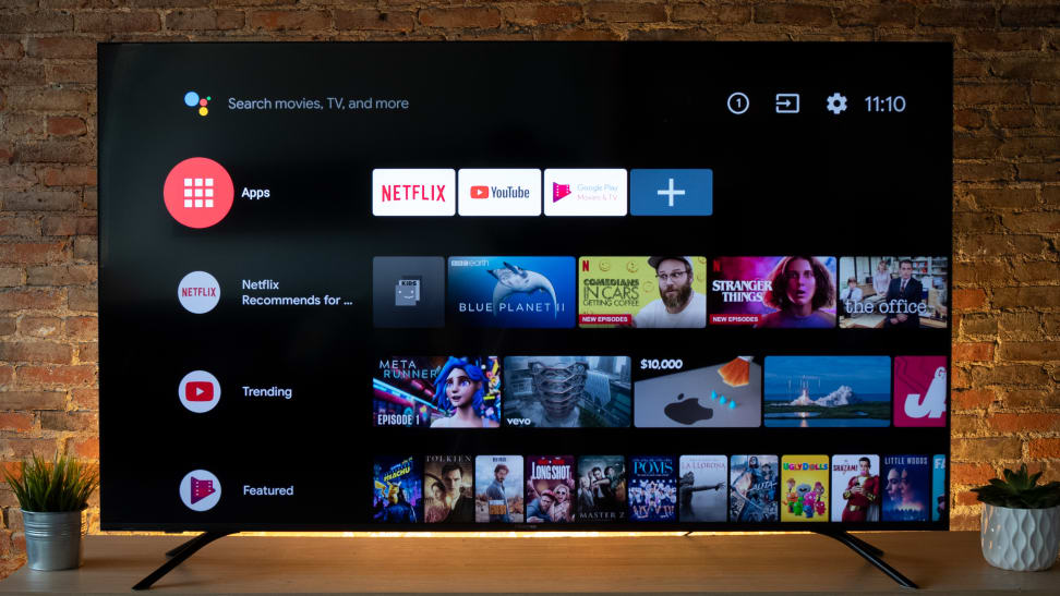 A TV with Android smart platform