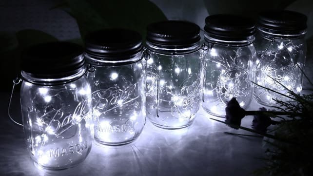 Fonhrrl Hanging Mason Jar Lights