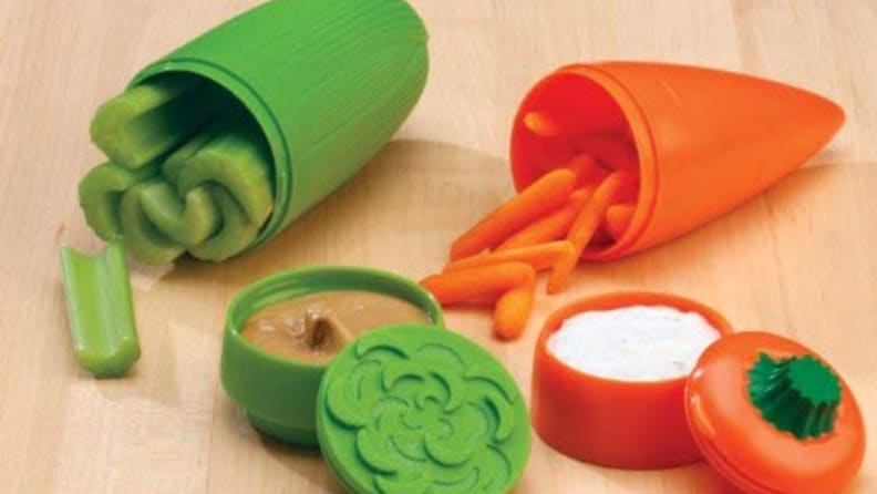 Hutzler Carrot & Dip To-Go Lunch Snack Storage Container