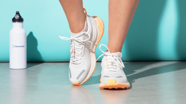 two pairs of lululemon Blissfeel Trails sneakers
